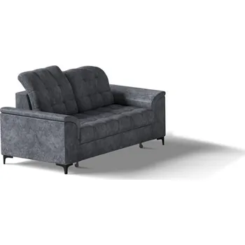 Pohovka SIESTA 2sÚP - pohovka s úložným prostorem - látka TMAVÉ ŠEDÁ Bankok Antracit / nožky černá kov "MRS"(SNAP 2)(K250-Z) NOVINKA