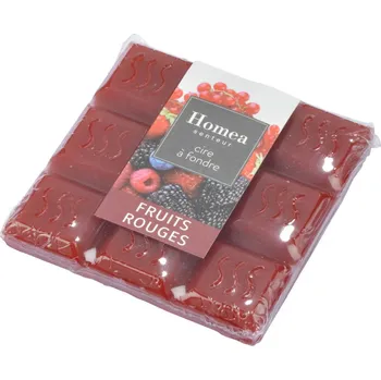 vonný vosk Homea Vonný vosk, červené ovoce,12 kusů