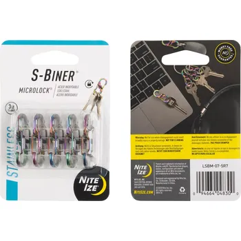 pomocná karabina Nite Ize S-Biner MicroLock #2 Spectrum (5ks) (Karabiny Nite Ize S-Biner MicroLock #2 Spectrum (5ks))