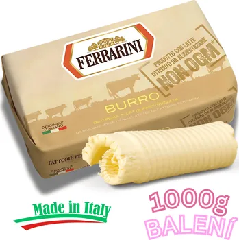 Ferrarini Italské máslo na pečení pro cukráře 83% 1 kg