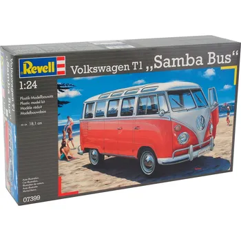 Plastikový model Revell Volkswagen T1 Samba Bus 1:24