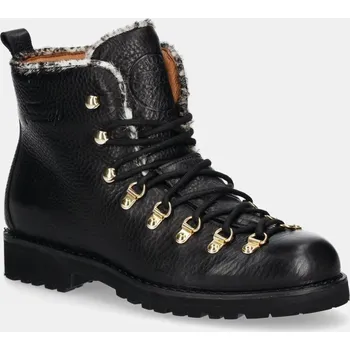 Dámské polobotky Kožené boty Fracap Magnifico Alto Brill, 36, černá, 99X