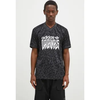 Pánské tričko Tričko adidas Originals AOP Jersey šedá barva, IX9654, M, 90X