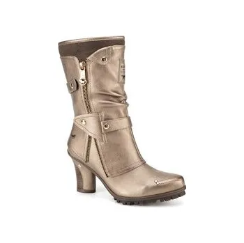 Dámské kozačky Kozačky Mustang 1141-606 Zlatá 41