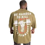 Gasp HARDER TO KILL IRON TEE ARMY GREEN MELANGE – tričko Gasp army zelené Velikost: L