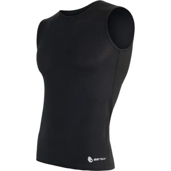cyklistický dres Tílko pánské SENSOR COOLMAX AIR černé M