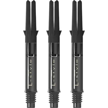 Příslušenství pro šipky L-Style Násadky CARBON SILENT SPIN STRAIGHT clear black Velikost: C260