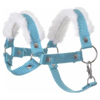 Hobby horsing Ohlávka pro hobby horse LarDen s beránkem, tyrkys, vel. S