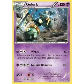 Karetní hra Pokémon FFI 043/111 Golurk - Furious Fists Stav: Excellent, Verze: NORMAL