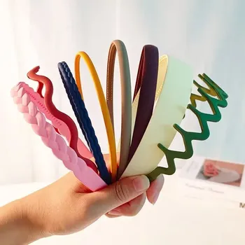 Čelenka Čelenky na vlasy bez skluzu pro ženy i muže | unisex čelenky 8 ks - zelená béžová