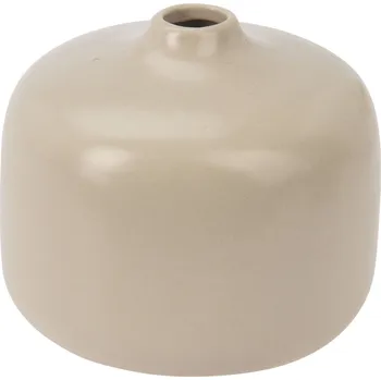 Váza Home Styling Collection Dekorační keramická váza, výš, 8,5 cm, béžová