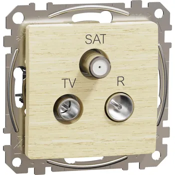 Elektrická zásuvka Schneider Electric SDD180481 Sedna D/E - TV-R-SAT zásuvka koncová 4dB, Bříza - POSLEDNÍ 3 ks