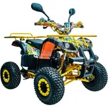 MARKSTORE Dětská čtyřkolka Toronto 125 ccm H1G7 - Žluté graffiti po Vánoční výprodej do vyprodání zásob