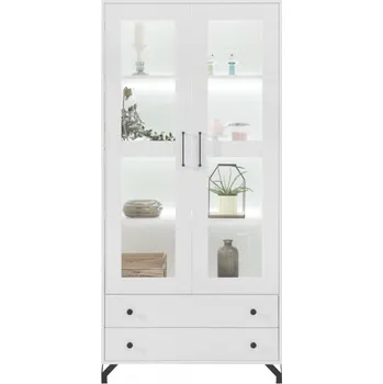 Obývací stěna Meblar Vitrína Bergen BE2 LED osvětlení: Bez LED osvětlení