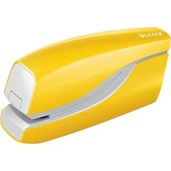 Kancelář Kancelářský sešívač Leitz WOW elektrický 5566 / žlutá - 10 listů