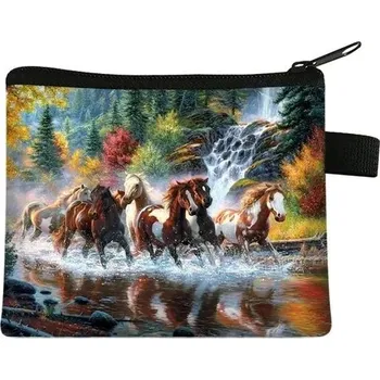 Dětská peněženka s potiskem koně - 028