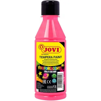 Tekuté temperové barvy JOVI PREMIUM v lahvi - 250 ml / neon růžová