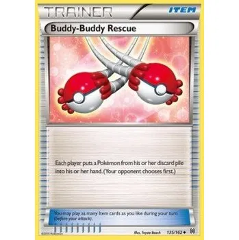 Sběratelská karetní hra Pokémon BKT 135/162 Buddy-Buddy Rescue - BREAKthrough Stav: Excellent, Verze: NORMAL
