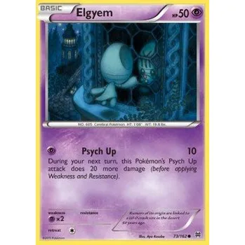 Sběratelská karetní hra Pokémon BKT 073/162 Elgyem - BREAKthrough Stav: Excellent, Verze: NORMAL