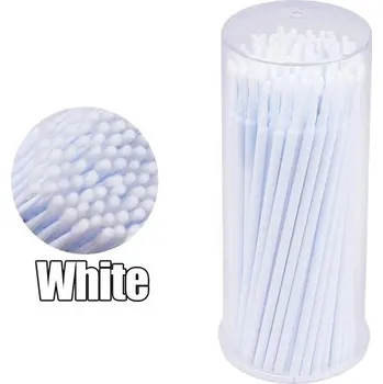 Mikro kartáčky na řasy | kartáčky na řasy, kosmetické nástroje 100 ks - 100ks Bílá