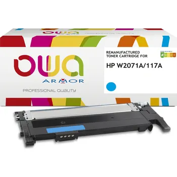 Tiskárna OWA Armor toner kompatibilní s HP W2071A, 117A, 700st, modrá/cyan