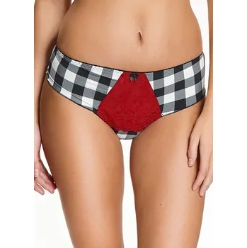 Kalhotky Dámské kalhotky Alice 0093 Černá-bílá-červená - Kostar černá/bílá/červená L