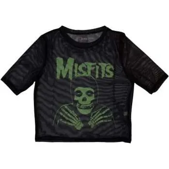 Merch Misfits: Misfits Ladies Crop Top: Green Hands (mesh) (x-small) XS