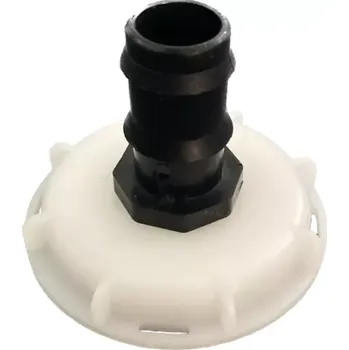 Vodovodní potrubí PP REDUKCE ADAPTÉR DN 50 MM JEMNÝ ZÁVIT 62x2,3 MM (307/3) S HADICOVÝM NÁSTAVCEM 1" (25 MM)