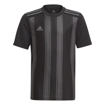 Adidas Teamsport Striped 21 krátký rukáv černá/šedá UK Junior XXS
