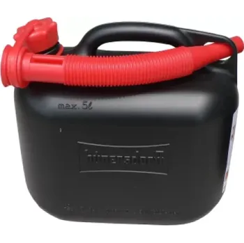 Kanystr PE KANYSTR 5 L ČERNÝ UN NA PHM UZÁVĚR + VÝPUSTNÍ HUBICE Č. 811400