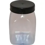 310-71082 PVC DÓZA 750 ML HRANATÁ ČIRÁ ŠIROKOHRDLÁ, BEZ UZÁVĚRU