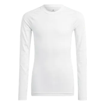 Pánské tričko Adidas Teamsport Techfit dlouhý rukáv bílá UK Junior S