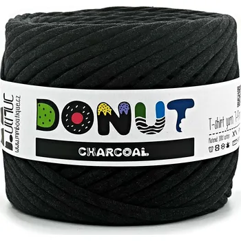 Příze Špagáty MMboutique DONUT 7-9 mm Charcoal