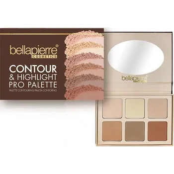 Paletka dekorativní kosmetiky Bellápierre Konturovací a rozjasňující paletka Pro Palette 28,8g Bellapierre
