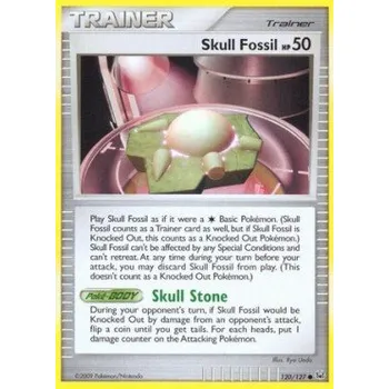 Sběratelská karetní hra Pokémon PL 120/127 Skull Fossil - Platinum Stav: Excellent, Verze: NORMAL