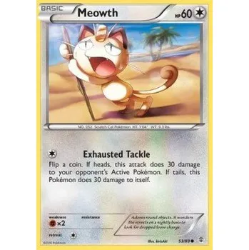 Sběratelská karetní hra Pokémon GEN 053/083 Meowth - Generations Stav: Excellent, Verze: NORMAL