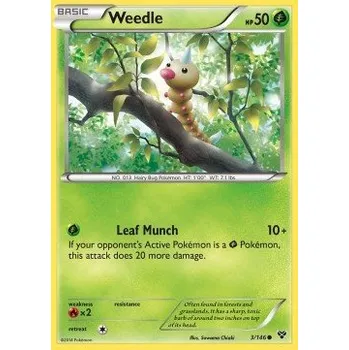 Sběratelská karetní hra Pokémon XY 003/146 Weedle - XY Stav: Excellent, Verze: NORMAL