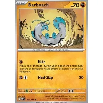 Sběratelská karetní hra Pokémon OBF 108/197 Barboach - Obsidian Flames Stav: Near Mint, Verze: NORMAL