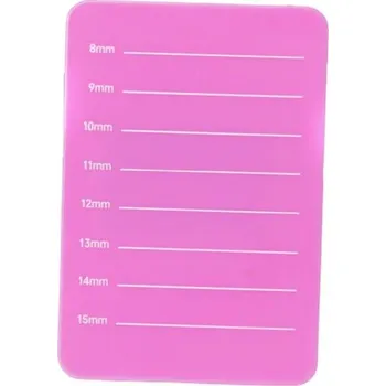 Péče o řasy a obočí Paleta na prodlužování řas s měřítkem | Držák na řasy, Paleta na řasy - 8-15-růžová