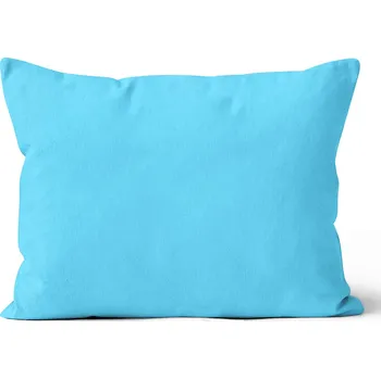 Povlak na dekorativní polštářek Mikroplyšový povlak na polštář 50x70 cm Středně Modrý