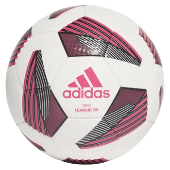 Fotbalový míč Adidas Tiro League TB bílá/černá/růžová UK 5