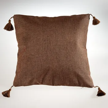 Polštář 3Pagen Povlak na polštářek hnědá 45 x 45 cm