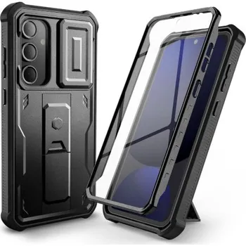 Pouzdro na mobilní telefon Tech-Protect | Tech-Protect Kevlar kryt na Samsung Galaxy S24 FE, černý