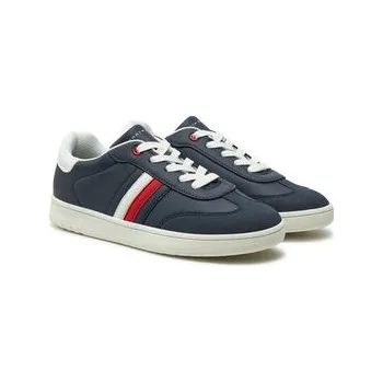 Dámské tenisky Sneakersy Tommy Hilfiger Stripe Low Cut Lace-Up Sneaker T3X9-33851-1269 S Tmavomodrá 37