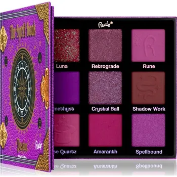 Paletka dekorativní kosmetiky Rude Cosmetics The Spell Book paletka očních stínů odstín Passion 10.8 g
