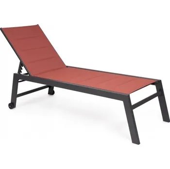 Zahradní lehátko BIZZOTTO Hliníkové lehátko HILDE oranžové 0664000