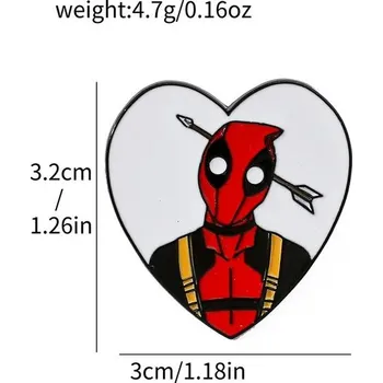 Smaltovaný odznak Deadpool & Wolverine | anime odznak | kovový odznak - 4