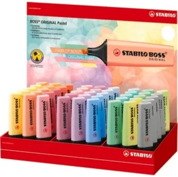 Kancelář Zvýrazňovač STABILO® BOSS ORIGINAL Pastel / 45 ks Display