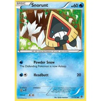 Karetní hra Pokémon PLB 021/101 Snorunt - Plasma Blast Stav: Near Mint, Verze: NORMAL