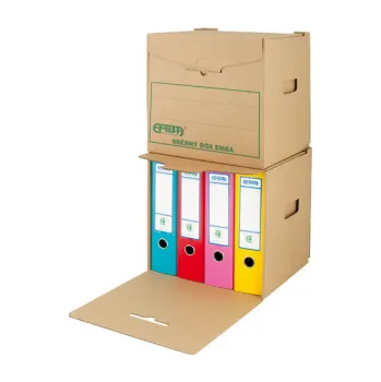 Kancelářské potřeby Archivační kontejner Emba sběrný / přírodní hnědá